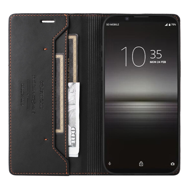 For Sony Xperia 1 II GQUTROBE G01 RFID Anti-theft Leather Phone Case