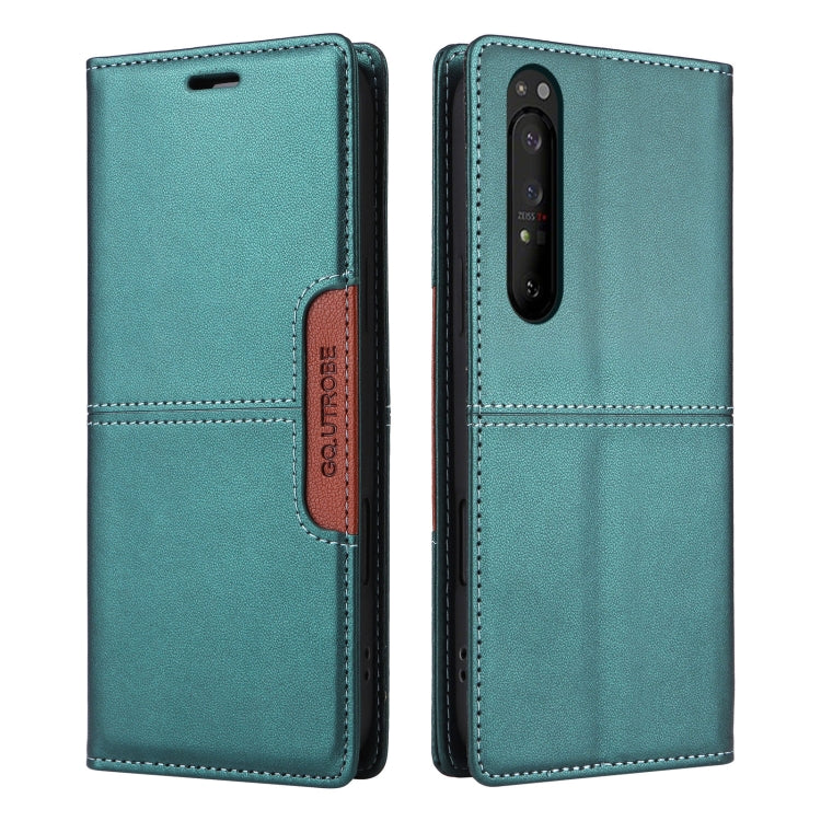 For Sony Xperia 1 II GQUTROBE G01 RFID Anti-theft Leather Phone Case