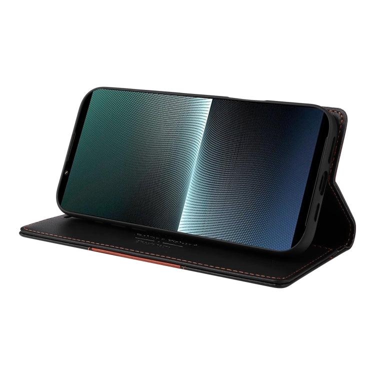 For Sony Xperia 1 V GQUTROBE G01 RFID Anti-theft Leather Phone Case