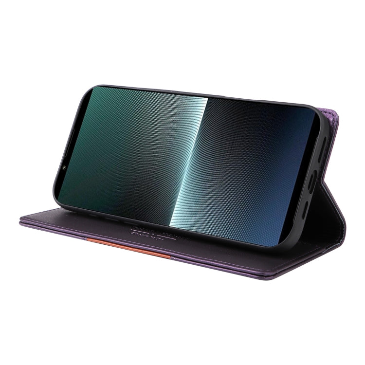 For Sony Xperia 1 V GQUTROBE G01 RFID Anti-theft Leather Phone Case