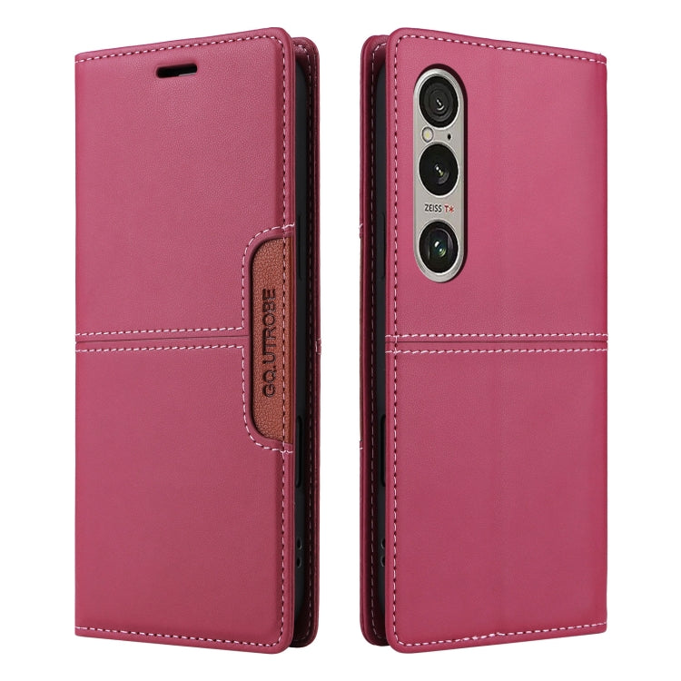 For Sony Xperia 1 VI GQUTROBE G01 RFID Anti-theft Leather Phone Case