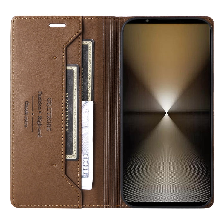 For Sony Xperia 1 VI GQUTROBE G01 RFID Anti-theft Leather Phone Case
