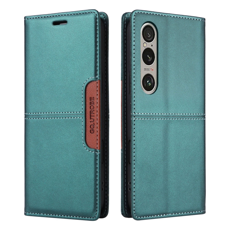 For Sony Xperia 1 VI GQUTROBE G01 RFID Anti-theft Leather Phone Case