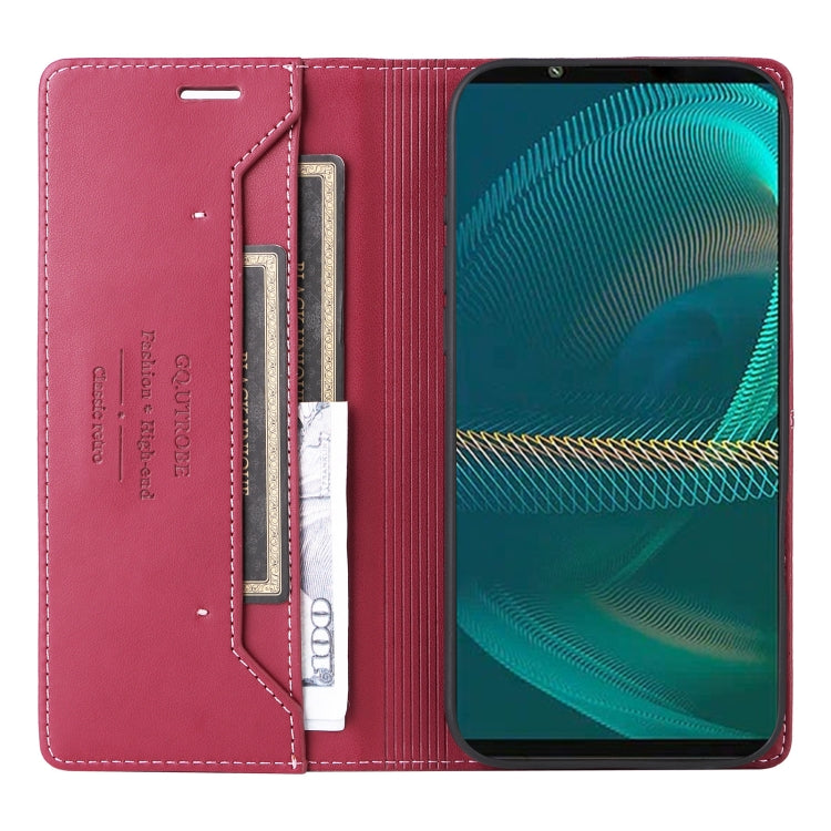 For Sony Xperia 5 III GQUTROBE G01 RFID Anti-theft Leather Phone Case