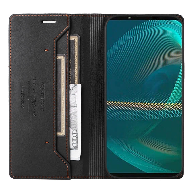 For Sony Xperia 5 III GQUTROBE G01 RFID Anti-theft Leather Phone Case