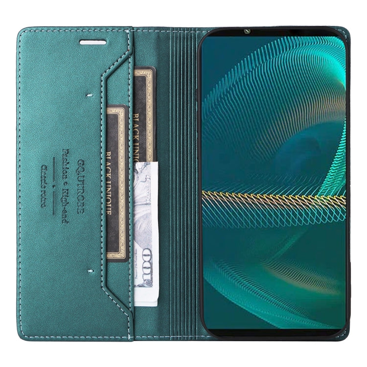 For Sony Xperia 5 III GQUTROBE G01 RFID Anti-theft Leather Phone Case