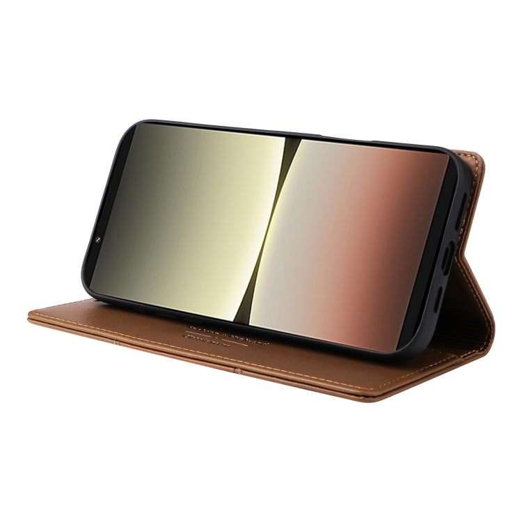 For Sony Xperia 5 IV GQUTROBE G01 RFID Anti-theft Leather Phone Case