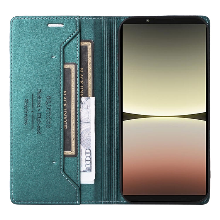 For Sony Xperia 5 IV GQUTROBE G01 RFID Anti-theft Leather Phone Case