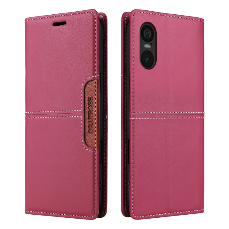 For Sony Xperia 5 VI GQUTROBE G01 RFID Anti-theft Leather Phone Case