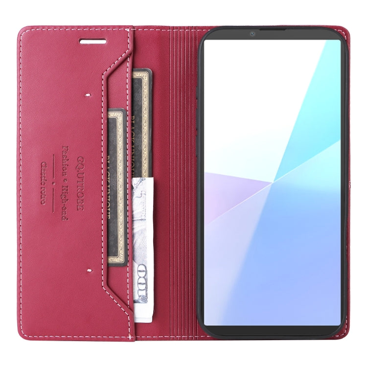 For Sony Xperia 5 VI GQUTROBE G01 RFID Anti-theft Leather Phone Case