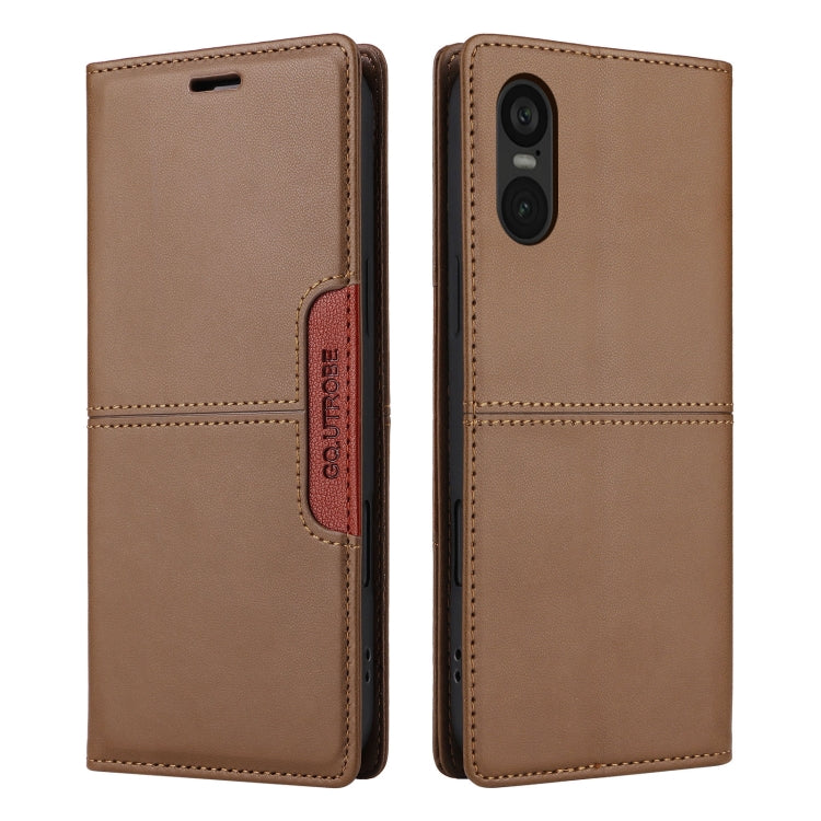 For Sony Xperia 5 VI GQUTROBE G01 RFID Anti-theft Leather Phone Case