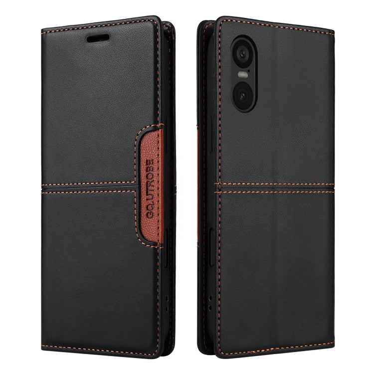 For Sony Xperia 5 VI GQUTROBE G01 RFID Anti-theft Leather Phone Case