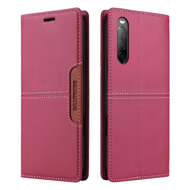 For Sony Xperia 10 II GQUTROBE G01 RFID Anti-theft Leather Phone Case
