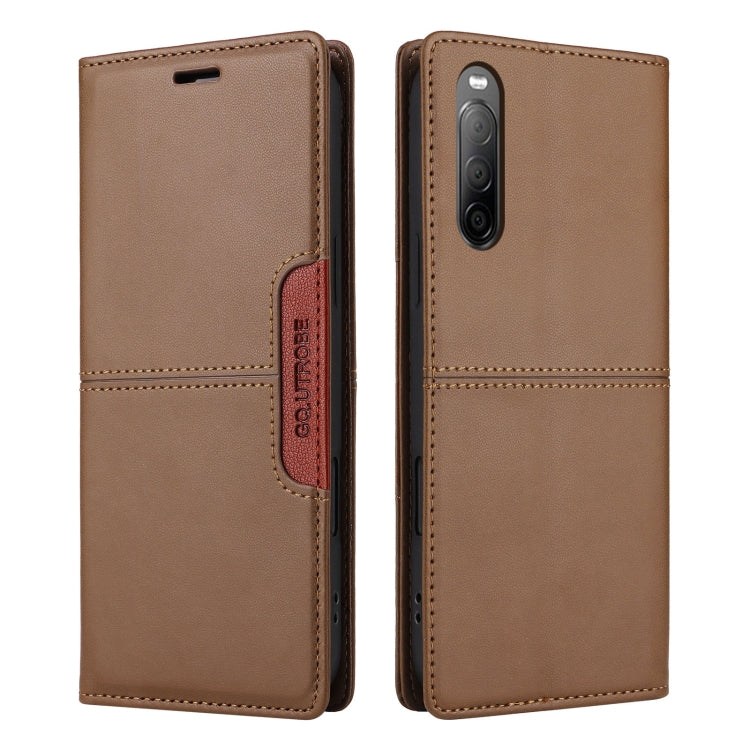 For Sony Xperia 10 II GQUTROBE G01 RFID Anti-theft Leather Phone Case