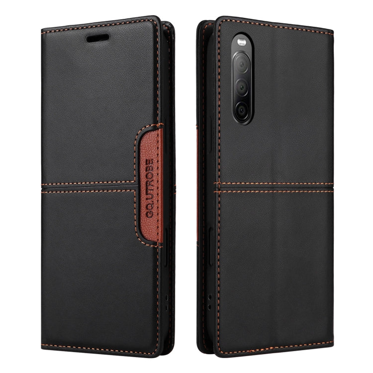 For Sony Xperia 10 II GQUTROBE G01 RFID Anti-theft Leather Phone Case