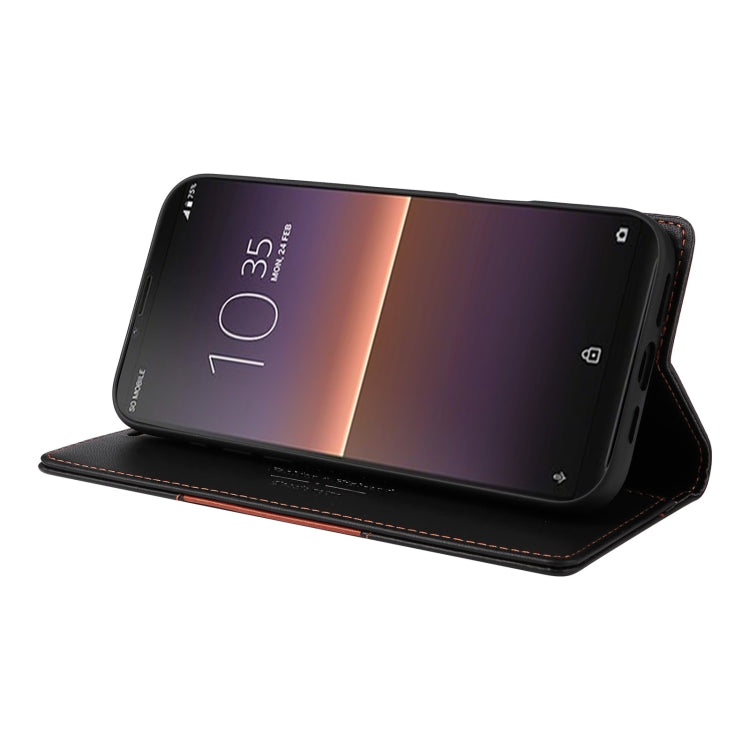 For Sony Xperia 10 II GQUTROBE G01 RFID Anti-theft Leather Phone Case