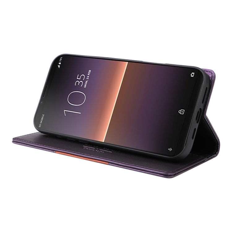 For Sony Xperia 10 II GQUTROBE G01 RFID Anti-theft Leather Phone Case