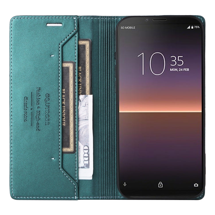 For Sony Xperia 10 II GQUTROBE G01 RFID Anti-theft Leather Phone Case