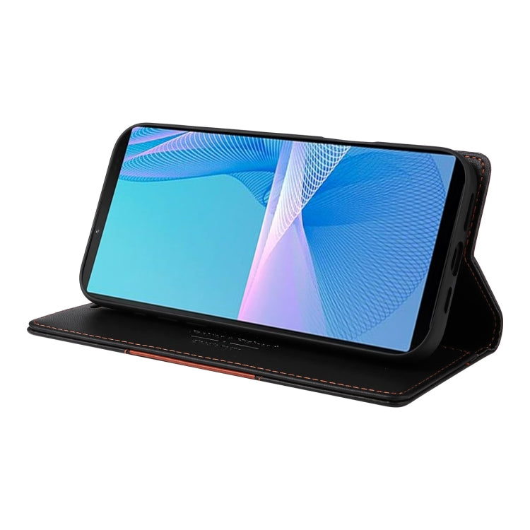 For Sony Xperia 10 III GQUTROBE G01 RFID Anti-theft Leather Phone Case