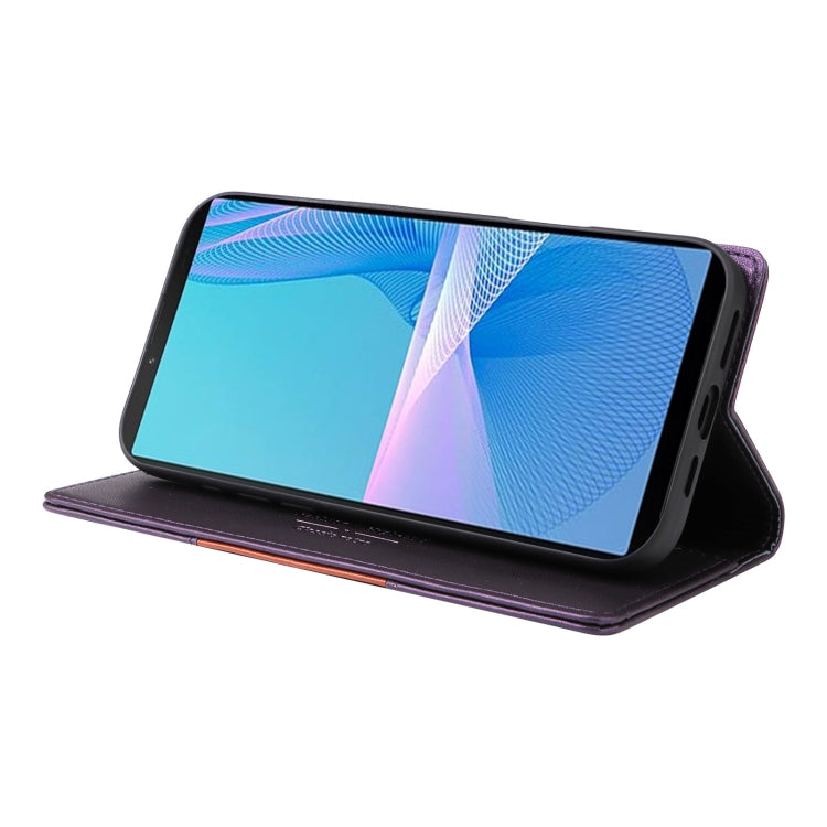 For Sony Xperia 10 III GQUTROBE G01 RFID Anti-theft Leather Phone Case