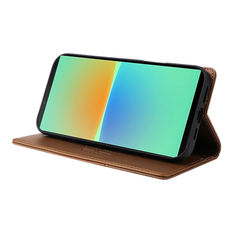 For Sony Xperia 10 IV GQUTROBE G01 RFID Anti-theft Leather Phone Case