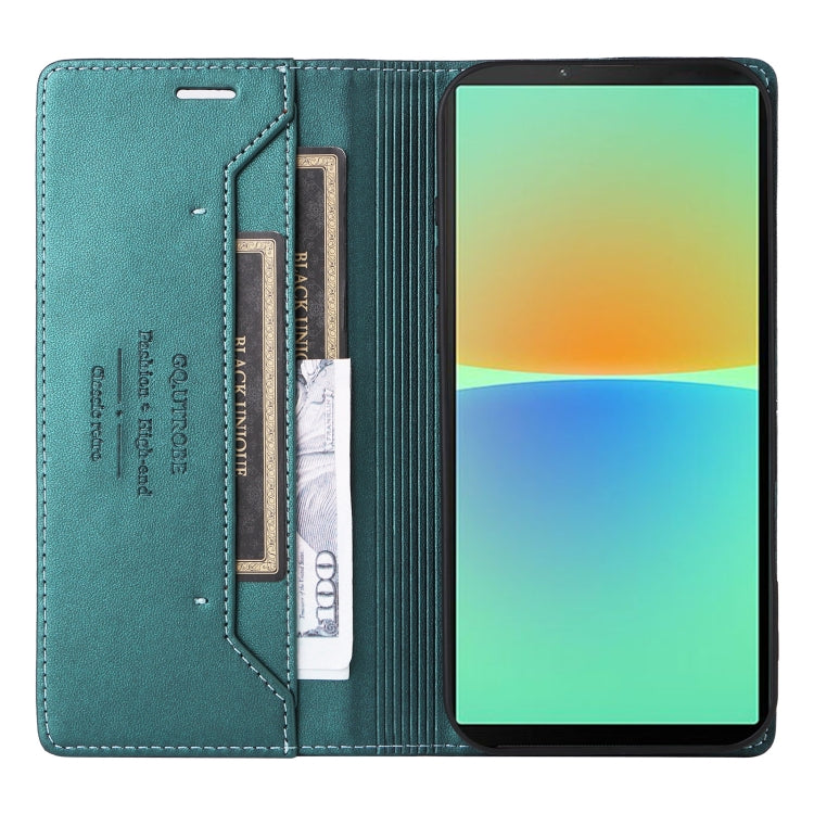 For Sony Xperia 10 IV GQUTROBE G01 RFID Anti-theft Leather Phone Case