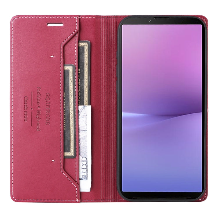 For Sony Xperia 10 V GQUTROBE G01 RFID Anti-theft Leather Phone Case