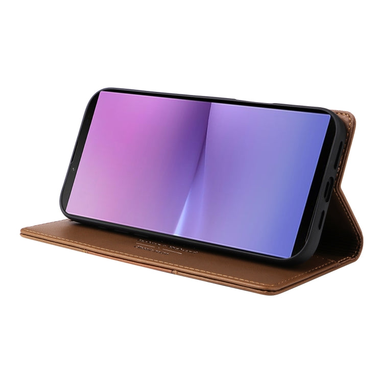 For Sony Xperia 10 V GQUTROBE G01 RFID Anti-theft Leather Phone Case
