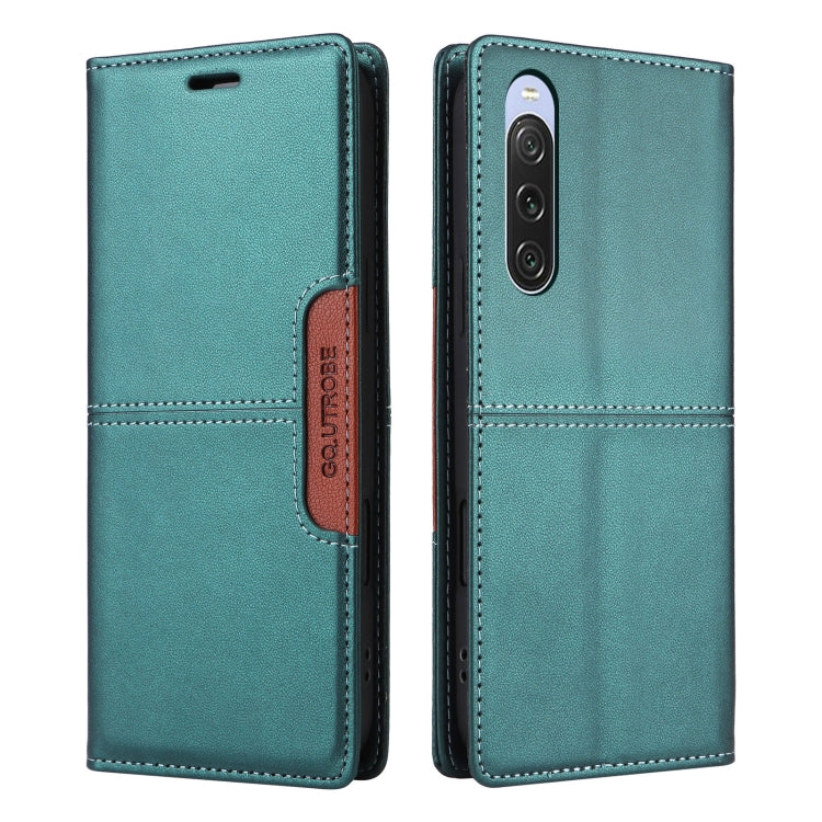 For Sony Xperia 10 V GQUTROBE G01 RFID Anti-theft Leather Phone Case