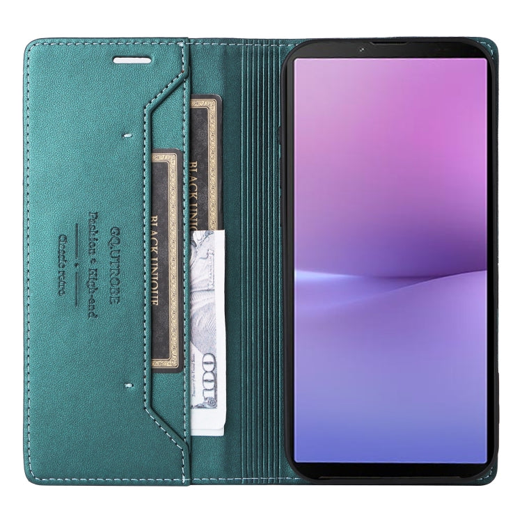 For Sony Xperia 10 V GQUTROBE G01 RFID Anti-theft Leather Phone Case