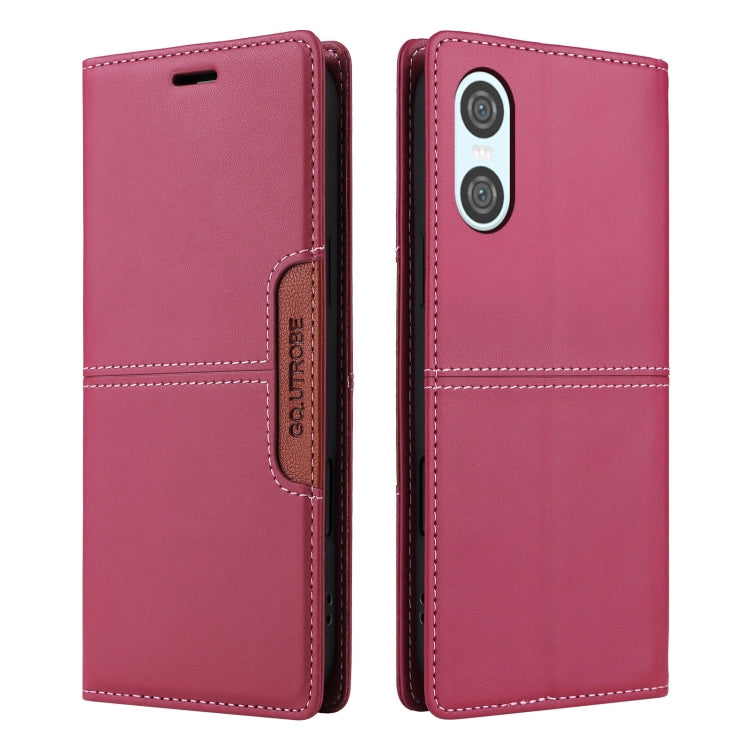 For Sony Xperia 10 VI GQUTROBE G01 RFID Anti-theft Leather Phone Case