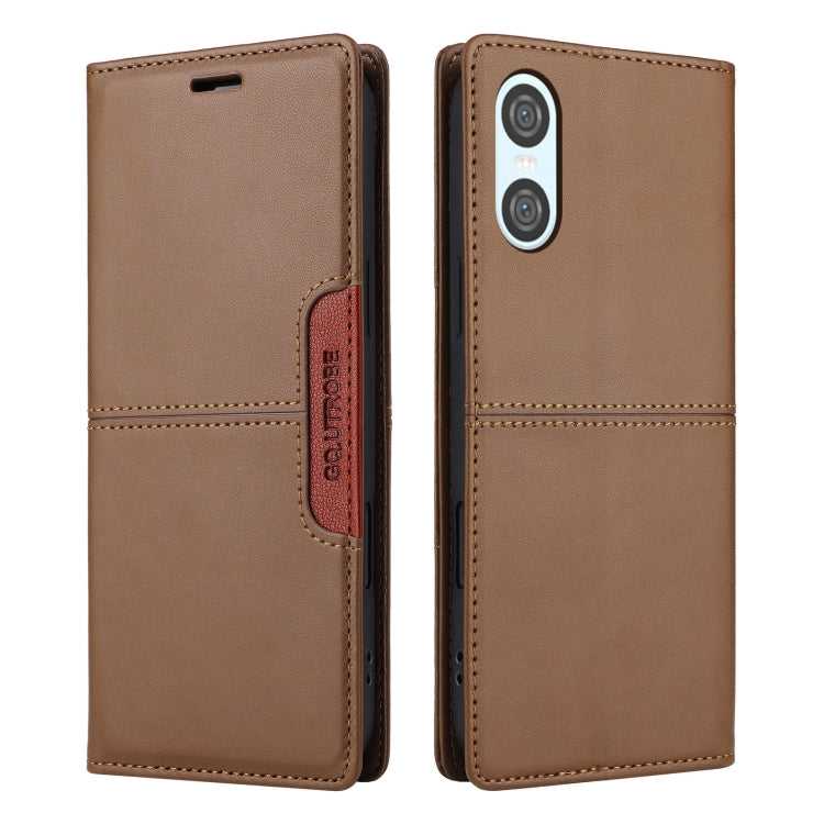 For Sony Xperia 10 VI GQUTROBE G01 RFID Anti-theft Leather Phone Case