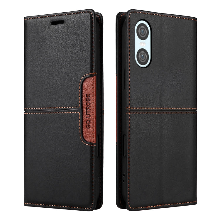 For Sony Xperia 10 VI GQUTROBE G01 RFID Anti-theft Leather Phone Case