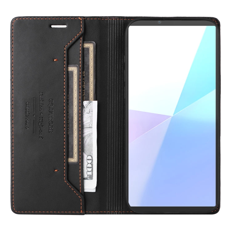 For Sony Xperia 10 VI GQUTROBE G01 RFID Anti-theft Leather Phone Case