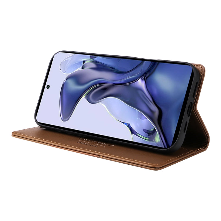 For Xiaomi 11T / 11T Pro GQUTROBE G01 RFID Anti-theft Leather Phone Case