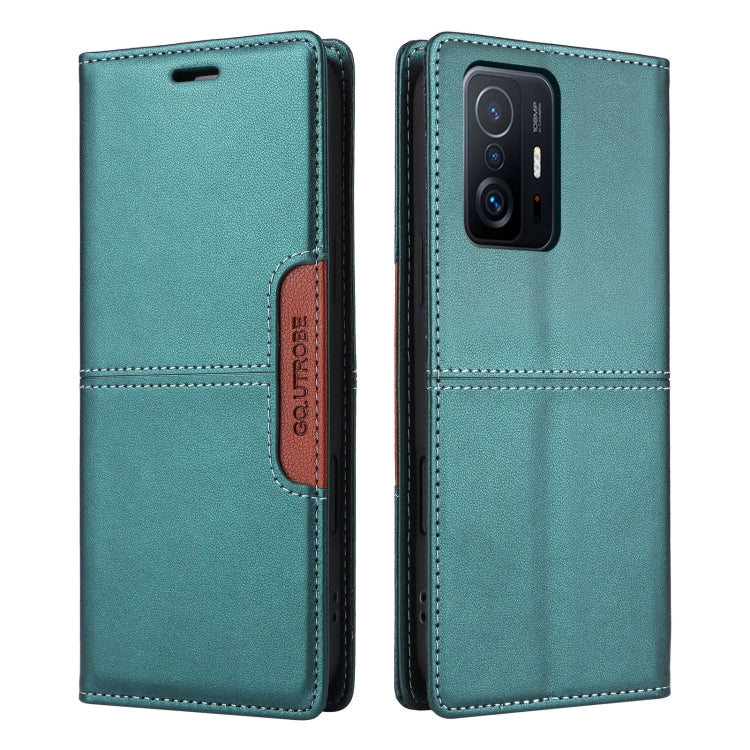 For Xiaomi 11T / 11T Pro GQUTROBE G01 RFID Anti-theft Leather Phone Case