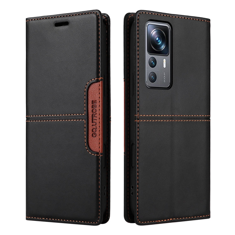 For Xiaomi 12T / 12T Pro GQUTROBE G01 RFID Anti-theft Leather Phone Case