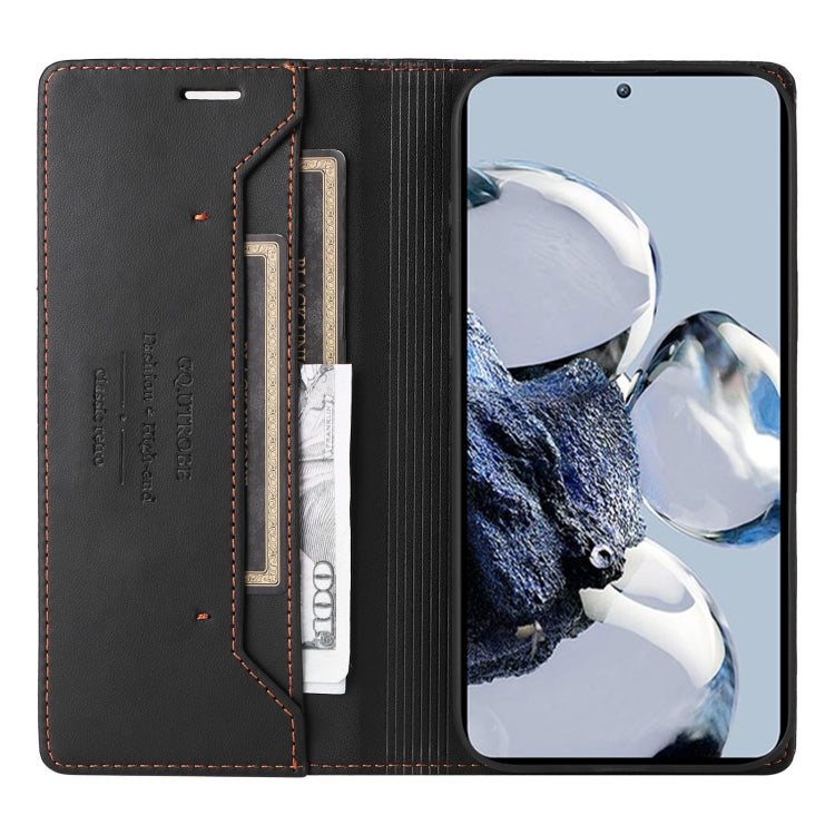 For Xiaomi 12T / 12T Pro GQUTROBE G01 RFID Anti-theft Leather Phone Case