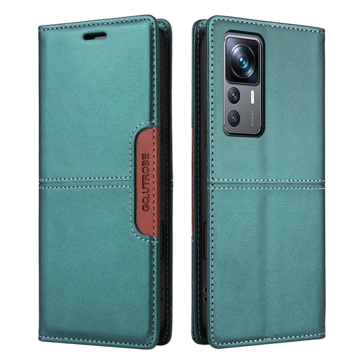 For Xiaomi 12T / 12T Pro GQUTROBE G01 RFID Anti-theft Leather Phone Case