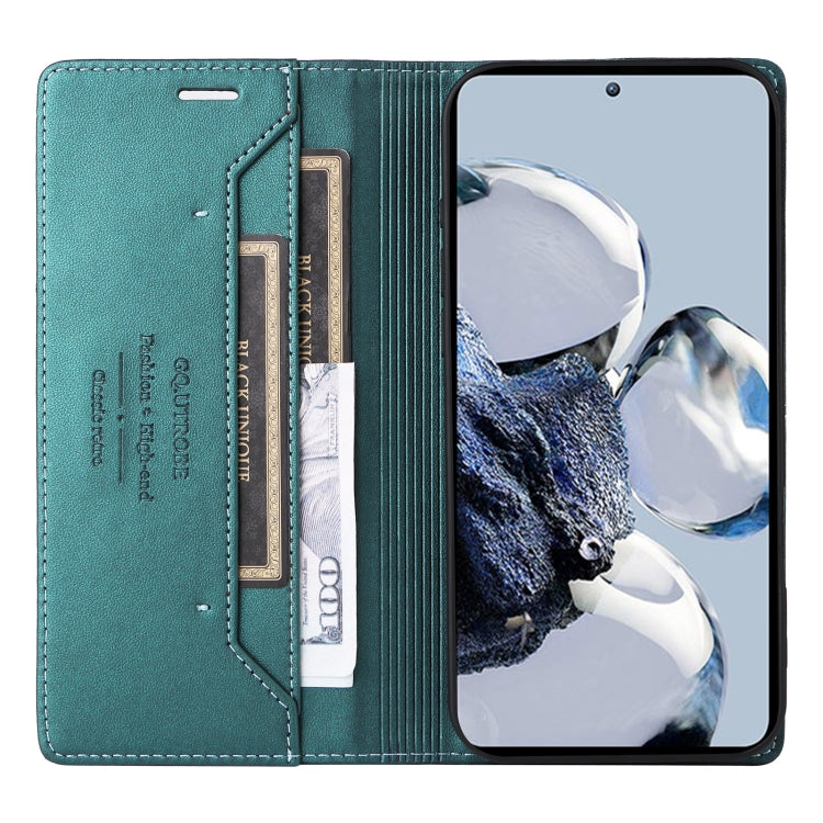 For Xiaomi 12T / 12T Pro GQUTROBE G01 RFID Anti-theft Leather Phone Case