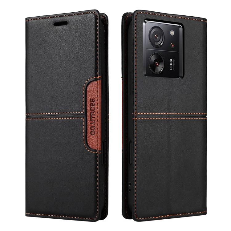 For Xiaomi 13T / 13T Pro GQUTROBE G01 RFID Anti-theft Leather Phone Case