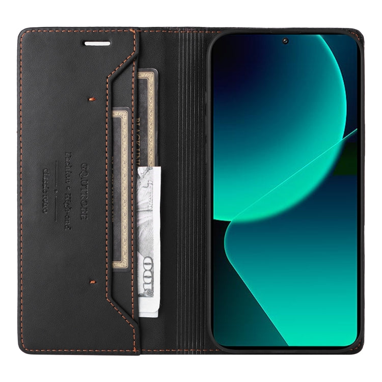 For Xiaomi 13T / 13T Pro GQUTROBE G01 RFID Anti-theft Leather Phone Case