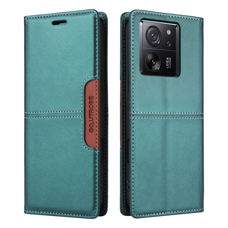 For Xiaomi 13T / 13T Pro GQUTROBE G01 RFID Anti-theft Leather Phone Case