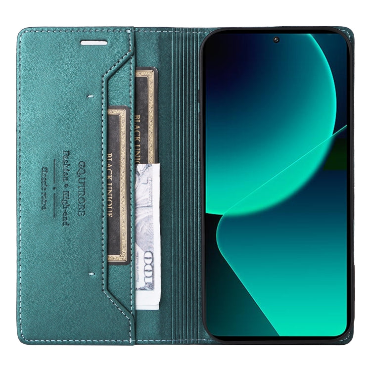 For Xiaomi 13T / 13T Pro GQUTROBE G01 RFID Anti-theft Leather Phone Case