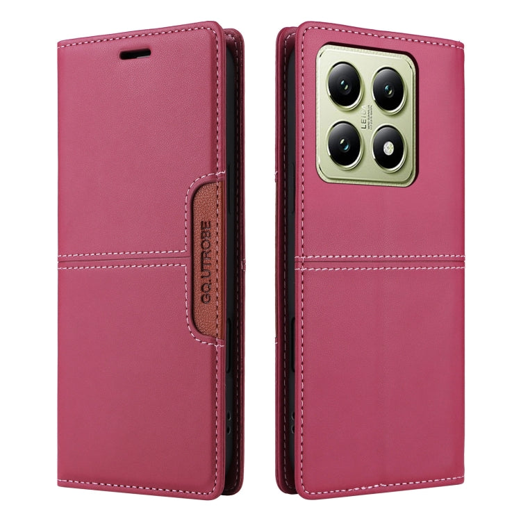 For Xiaomi 14T GQUTROBE G01 RFID Anti-theft Leather Phone Case