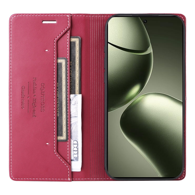 For Xiaomi 14T GQUTROBE G01 RFID Anti-theft Leather Phone Case