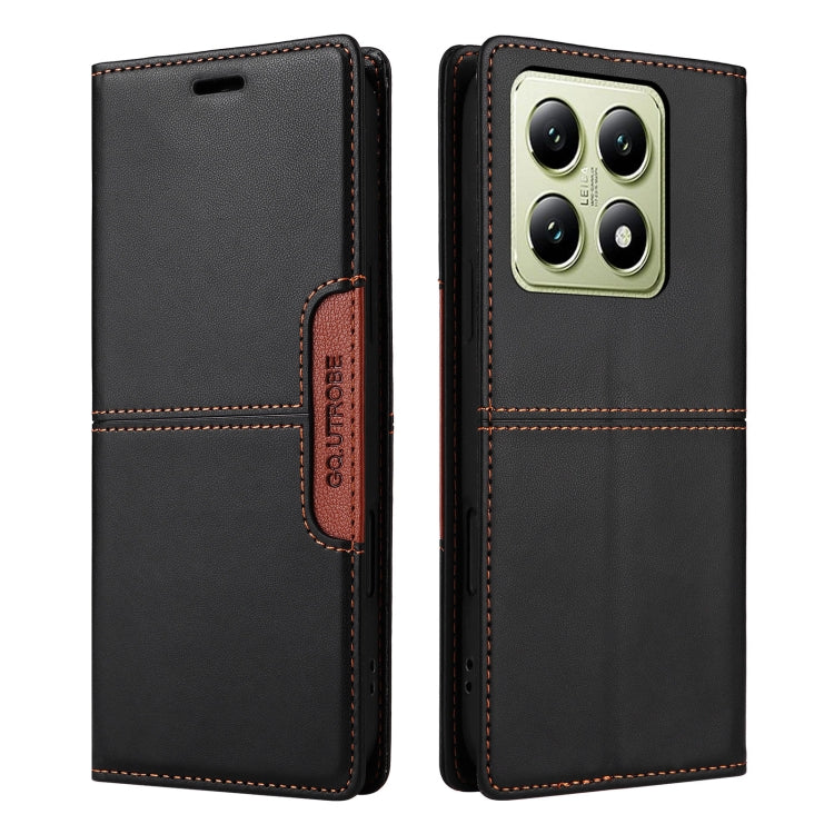 For Xiaomi 14T GQUTROBE G01 RFID Anti-theft Leather Phone Case
