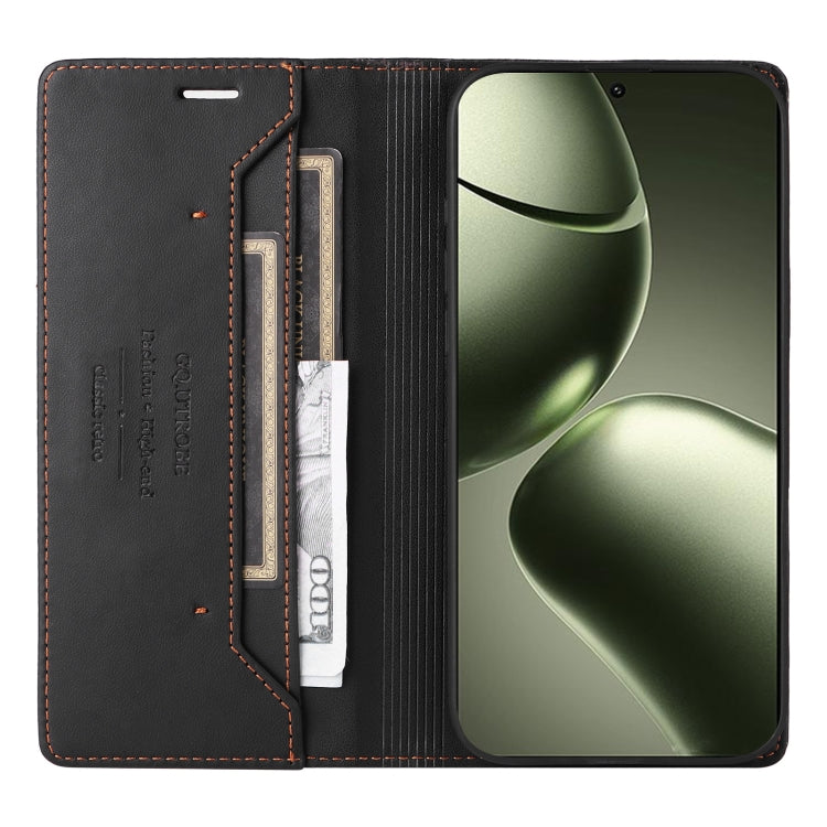 For Xiaomi 14T GQUTROBE G01 RFID Anti-theft Leather Phone Case