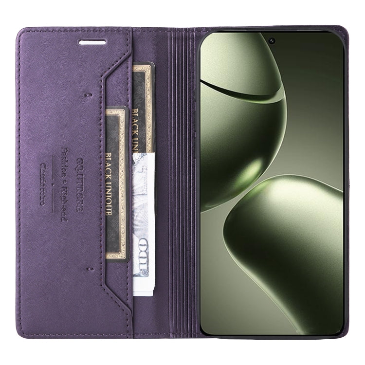 For Xiaomi 14T GQUTROBE G01 RFID Anti-theft Leather Phone Case