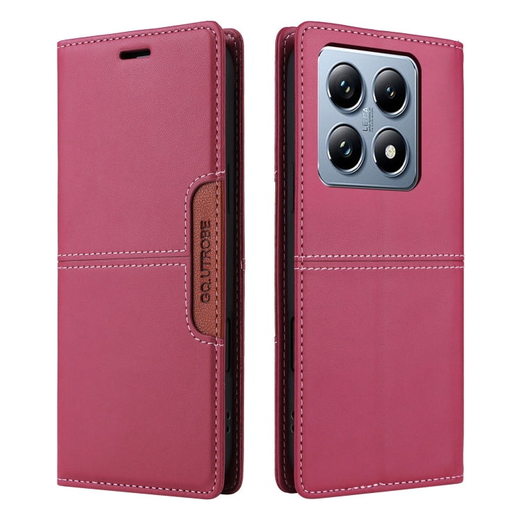 For Xiaomi 14T Pro GQUTROBE G01 RFID Anti-theft Leather Phone Case